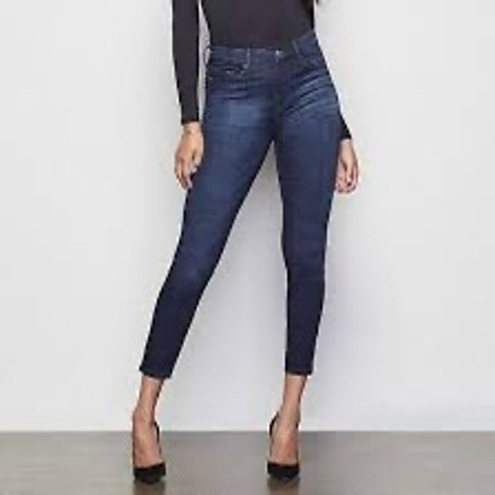 Good American Good Waist Crop Jeans Women’s Size 15/33 Dark Wash